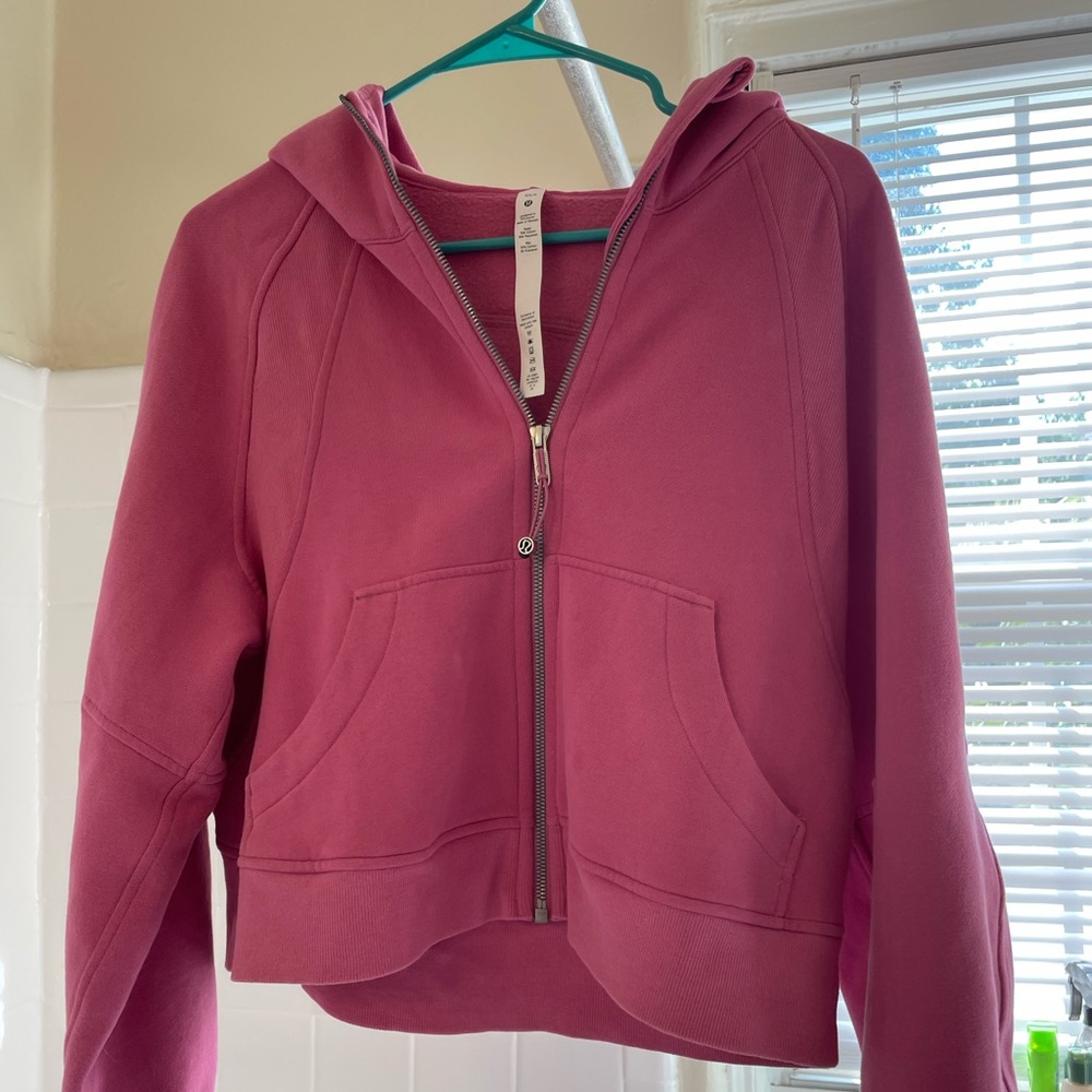 oversized scuba full zip XS/S in pink blossom lululemon